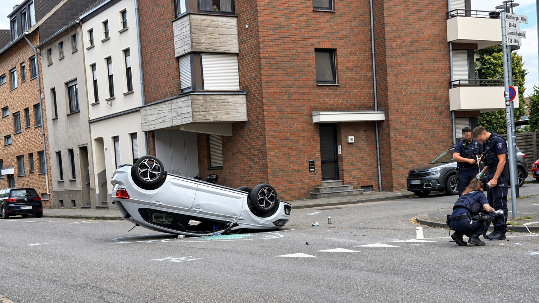 Unfall-Annakirchstr-Auto-auf-dach-5