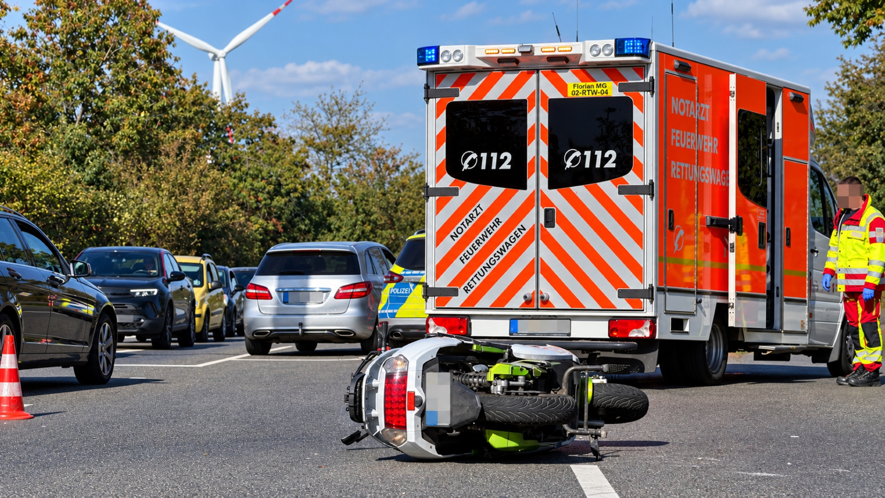 Unfall-Harter-Landstrasse-63-jaehriger-Motorradfahrer-40-jaehrige-PKW-Fahrer-Rollerfahrer-schwer-verletzt.-06-0-2026-7