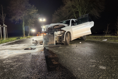 Schwerer Verkehrsunfall auf der Liedberger Straße Foto Sascha Hohnen