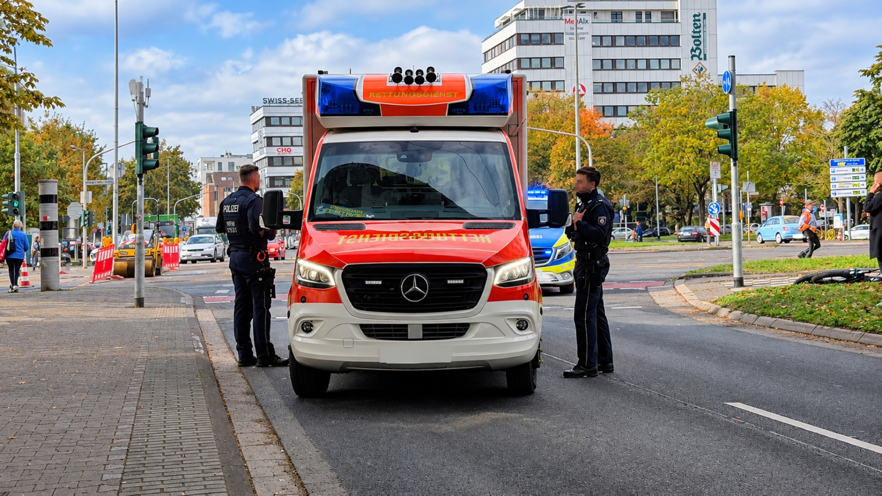 Unfall-PKW-gegen-Trettroller-Theodor-Heuss-Strasse-ecke-Koschenbroicher-str-2