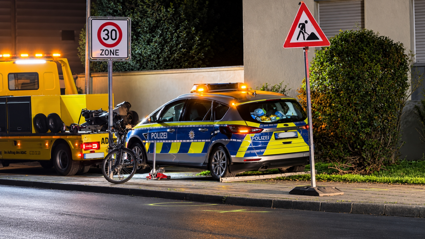 Verkehrsunfall-zwischen-zwei-Streifenwagenteams-in-Rheydt-3