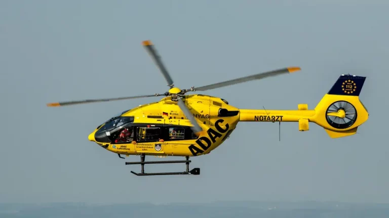 Arbeitsunfall, Einsatz von Rettungshubschrauber erforderlich