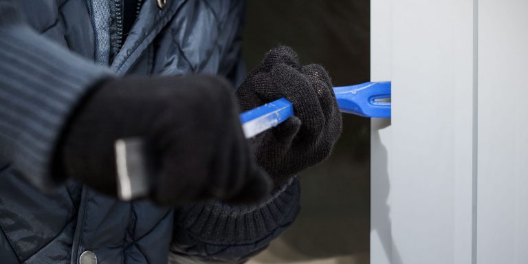 Polizei stellt Einbrecher nach Garagen Aufbruch