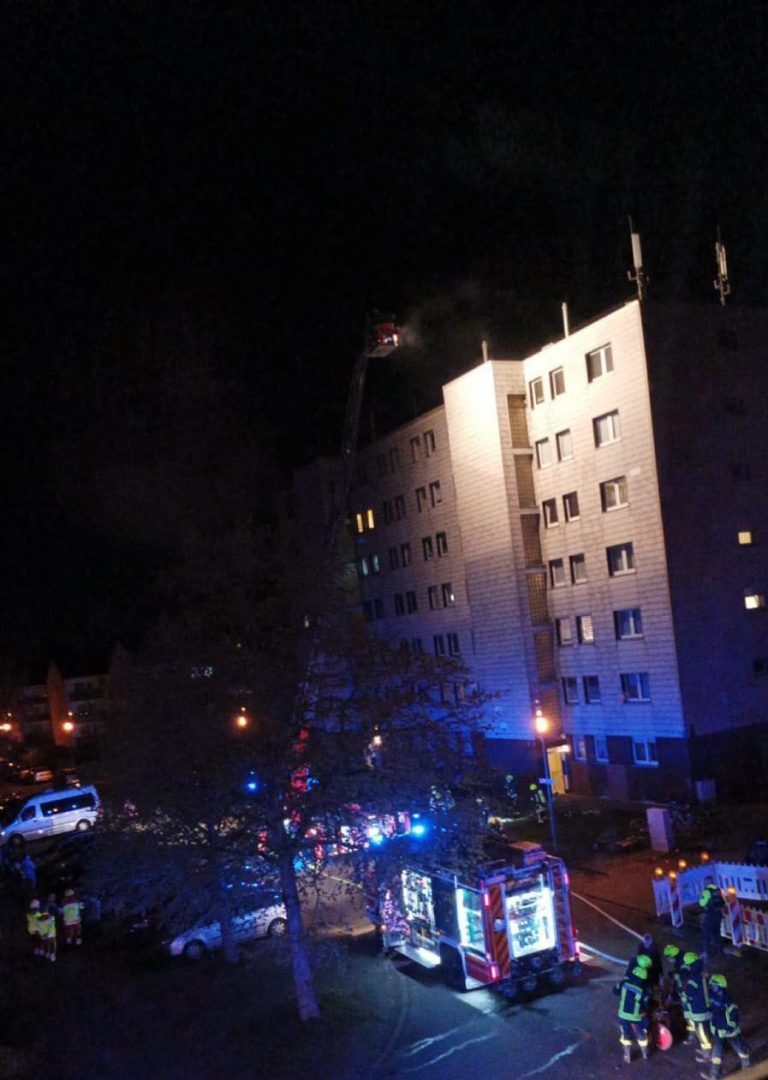 Wohnungsbrand im 6. Obergeschoss