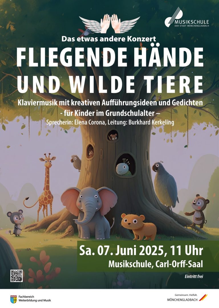 Familienkonzert der Musikschule Mönchengladbach entführt in eine musikalische Tierwelt