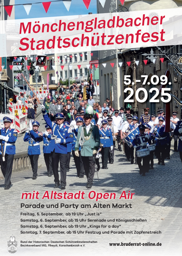 Das Plakat zum Stadtschützenfest 2025 Foto Ralf Kremer
