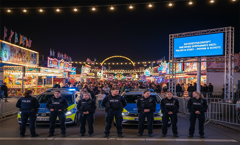 Sicherheitskonzept der Rheydter Spätkirmes 2025 Polizei und Stadt setzen auf Prävention und Schutz