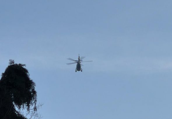 Helikopter sucht vermissten 86-jährigen aus Rheydt