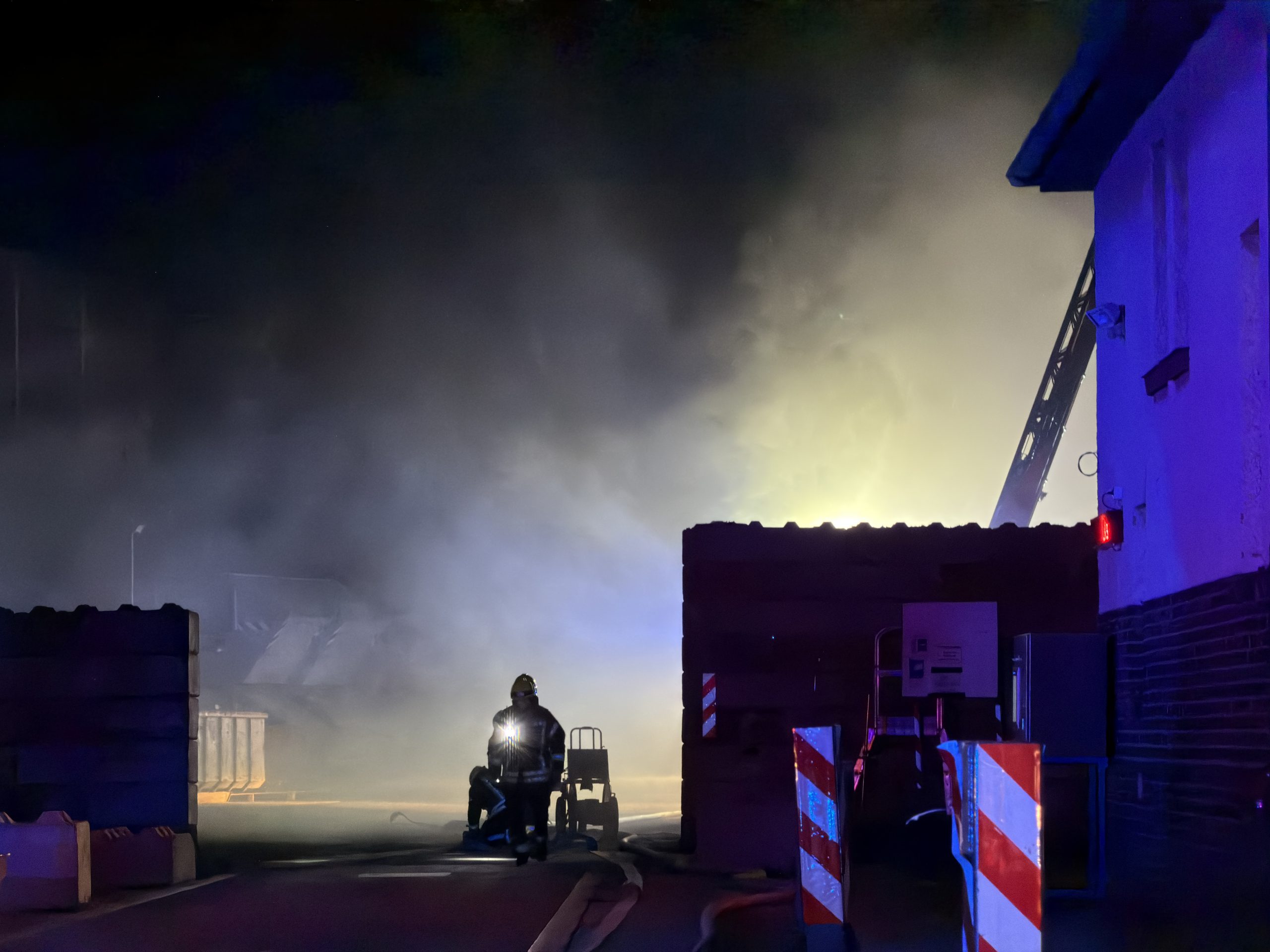 Brand auf Recyclinghof