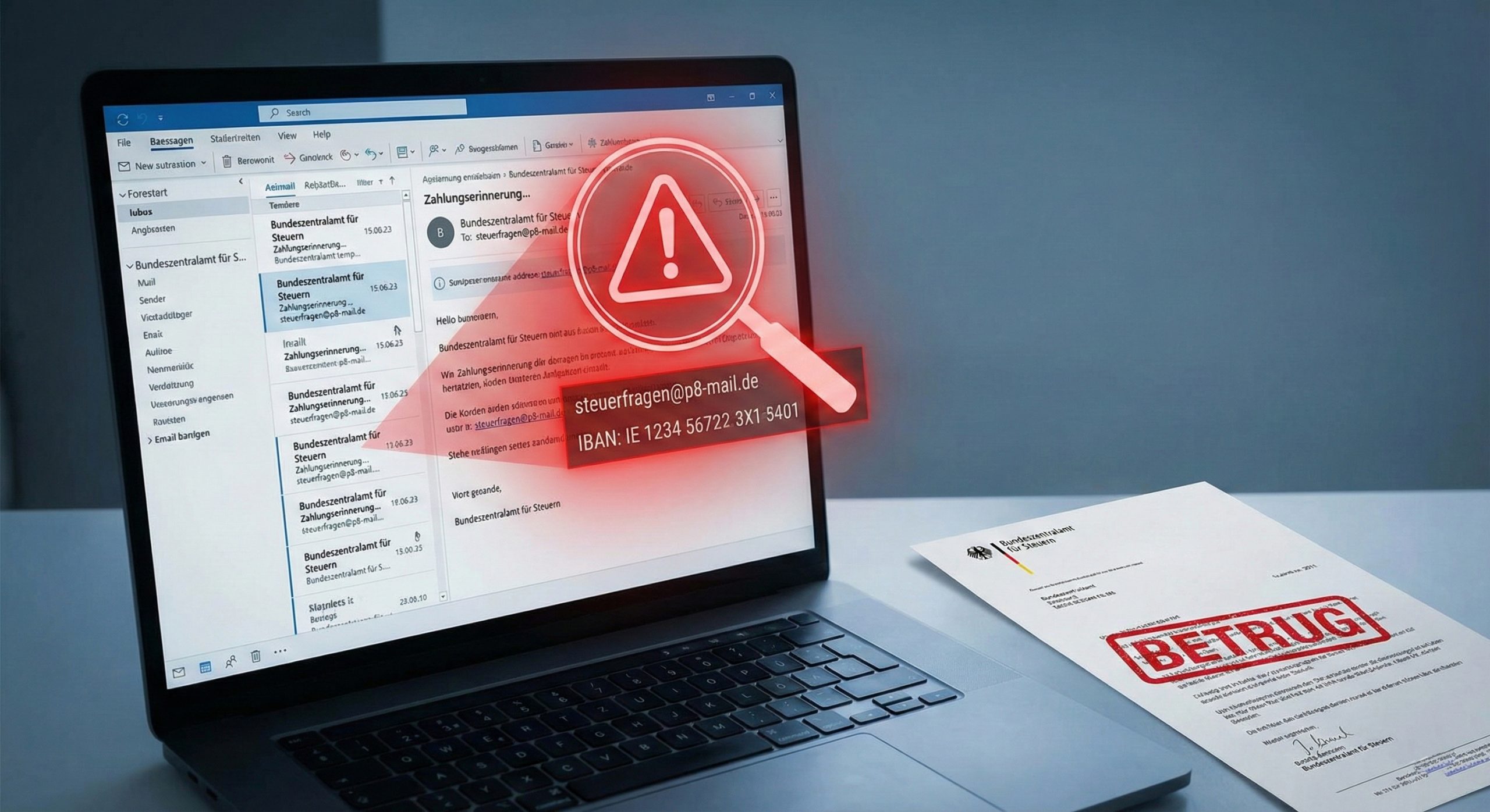 Mail Betruck Symbol Bild