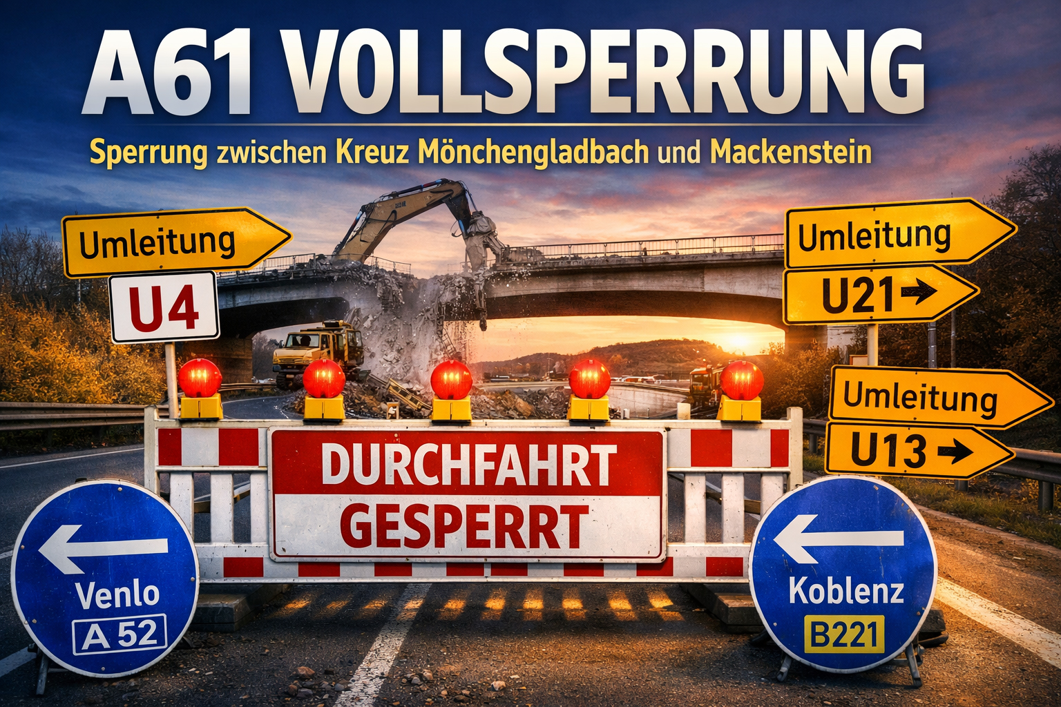 Vollsperunf Autobahn