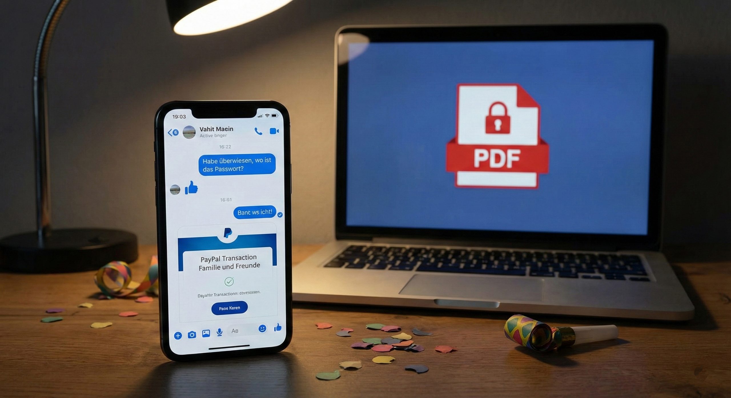 PDF Betrug Ticket Betrug Symbol