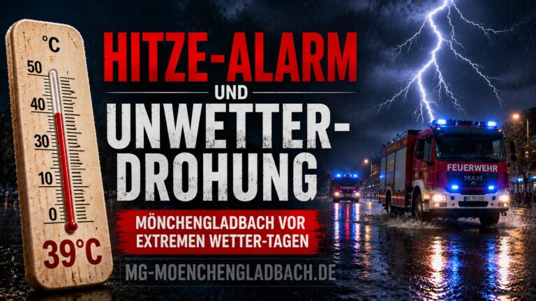 Hitze-Alarm und Unwetter-Drohung – Mönchengladbach vor extremen Wetter-Tagen