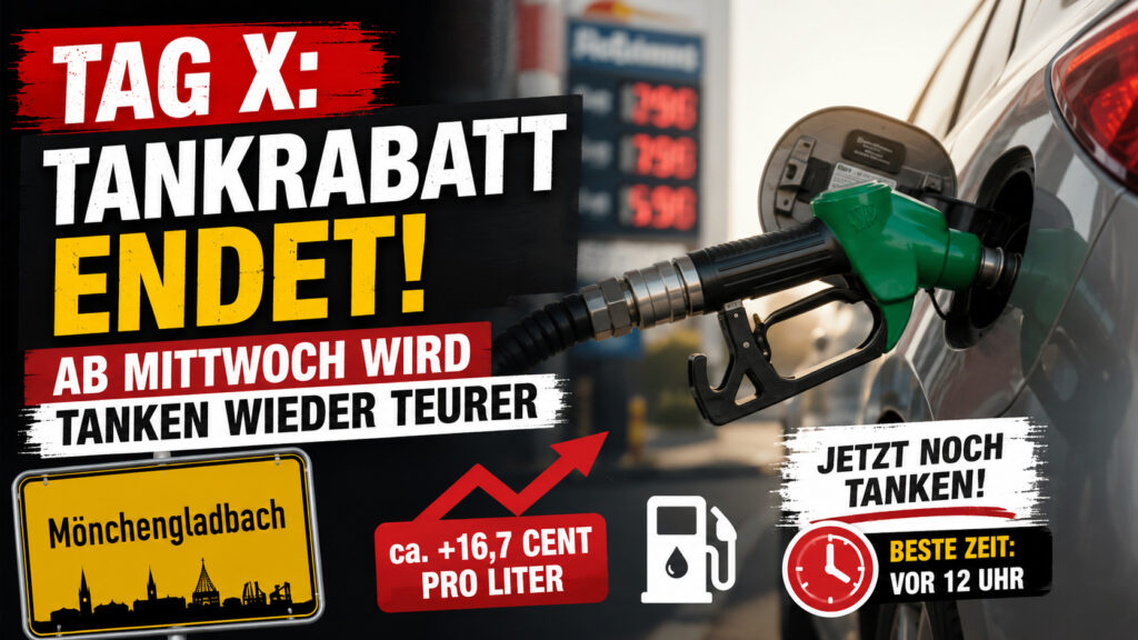 Tankrabatt endet Aus und vorbei