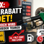 Tankrabatt endet Aus und vorbei