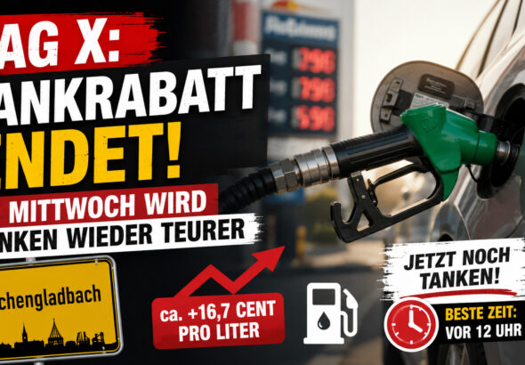 Tankrabatt endet Aus und vorbei