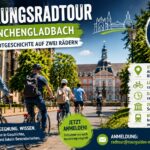 Teilnehmer einer geführten Fahrradtour durch Mönchengladbach im Rahmen des Mobilitätsjahres.