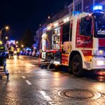 Schwelbrand an der Brunnenstraße in Mönchengladbach Dahl. Niemand wurde verletzt. Das Mehrfamilienhaus bleibt vorerst ohne Strom.
