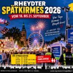 Rheydter Spätkirmes vom 18. bis 21. September: 117 Geschäfte, Feuerwerk, Familientag sowie verstärkte Sicherheitsmaßnahmen in Rheydt.