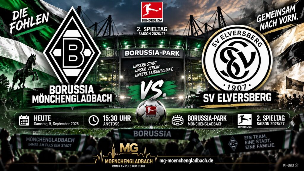 Heute zählt es im Borussia Park: Gladbach will gegen Elversberg die ersten Punkte. Alle Infos zu Ausfällen, Kühn und der möglichen Aufstellung.