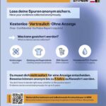 Anonyme Spurensicherung nach Gewalttaten Neue Plakate informieren über Hilfsangebot