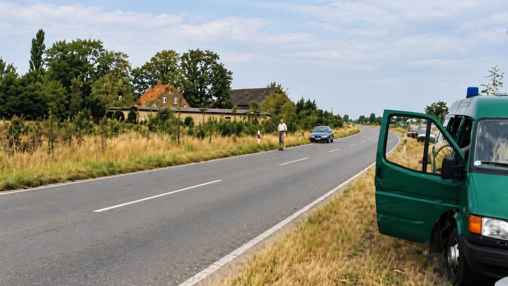 Die Landstraße 475 bei Tönisvorst-Vorst: Hier wurde 1990 eine 18-jährige Frau niedergestochen – jetzt sucht die Polizei nach neuen Hinweisen.
