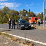 Unfall Harter Landstraße, 63-jähriger Motorradfahrer, 40-jährige PKW-Fahrer- Rollerfahrer schwer verletzt. 06-0-2026 (2)