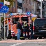 Gesperrter Bahnhofsbereich in Rheydt während des Rettungseinsatzes nach einem Zugunfall.