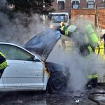 Autobrand Steinmetzstraße Ecke Bellstieg