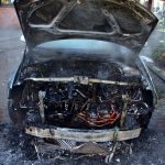 Autobrand Steinmetzstraße Ecke Bellstieg